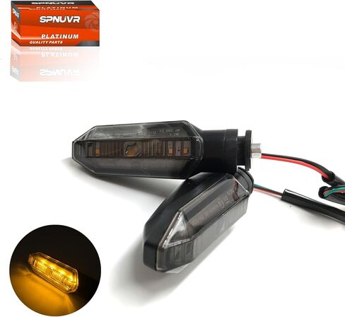 4 قطع من أضواء إشارات الانعطاف للدراجات النارية 8 مصابيح LED لمؤشر تدفق المياه ومصابيح السهم الوامضة المتوافقة مع Honda RS150 XRE300 CRF300 X-ADV (دخان) in Kuwait
