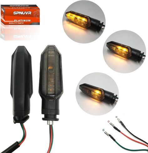 4 قطع من أضواء إشارات الانعطاف للدراجات النارية 8 مصابيح LED لمؤشر تدفق المياه ومصابيح السهم الوامضة المتوافقة مع Honda RS150 XRE300 CRF300 X-ADV (دخان) in Kuwait