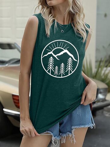 Women Mountain Shirts and So The Adventure Begins Tshirt Summer Sunshine Nature Pine Trees Graphic Tees in Kuwait
