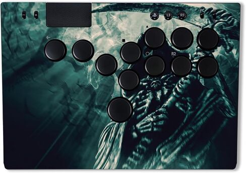 MightySkins Skin Compatible with Razer Kitsune - Symbol of Death | Protective, Durable, and Unique Vinyl Decal wrap Cover | Easy to Apply & Change Styles | Made in The USA in Saudi Arabia