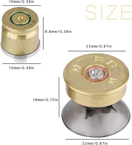 Thumbstick Mod Kit Bullet Buttons لجهاز PS4، Bullet Thumbstick، لقطع غيار قبضة التحكم بلاي ستيشن 4 بلاي ستيشن 4 in Kuwait