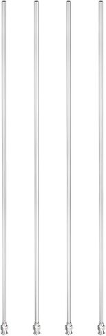 PATIKIL 10Ga x 12 Inch Stainless Steel Dispensing Needle Tips, 4Pcs Metal Glue Needle Tube Blunt Tips Luer Lock for Thick Glue Ink Lab, Silver in Saudi Arabia