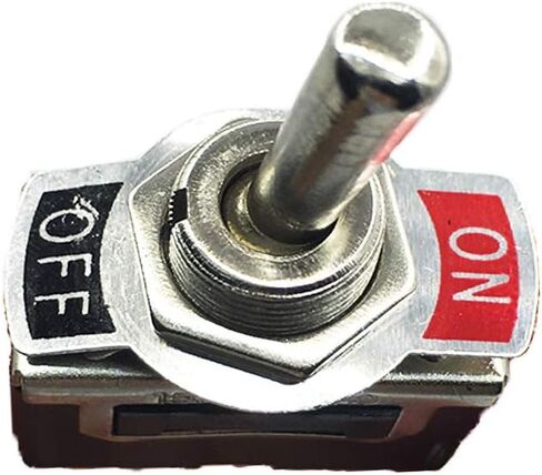 5 حزمة الثقيلة الروك تبديل التبديل 2Pin ON/Off التبديل 15A 250 فولت 20A 125 فولت المعادن الخفافيش مقاوم للماء غطاء تغليف التمهيد in Saudi Arabia