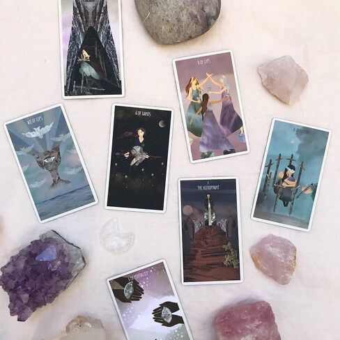 The Star Seeker Tarot Deck - 79 Cards of Magic and Beauty, Guiding Your Spiritual Path, 2.75in x 4.75in (70mm x 120mm) in Kuwait