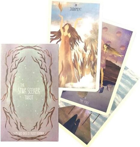 The Star Seeker Tarot Deck - 79 Cards of Magic and Beauty, Guiding Your Spiritual Path, 2.75in x 4.75in (70mm x 120mm) in Kuwait