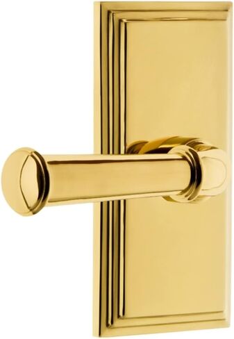 Grandeur Hardware Carre' Tall Plate Double Dummy with Georgetown Lever in Lifetime Brass in Saudi Arabia