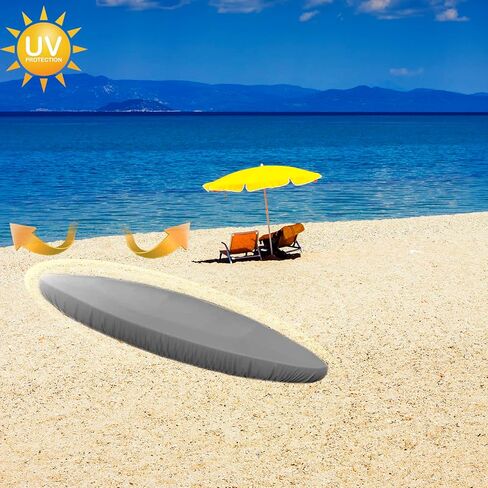 غطاء زورق الكاياك - ملحقات غطاء الكاياك، تخزين متين 420D، غطاء كاياك مقاوم للماء للغاية للحماية من الأشعة فوق البنفسجية للقوارب/الكاياك/القوارب (8.5-9.8أقدام) in Kuwait