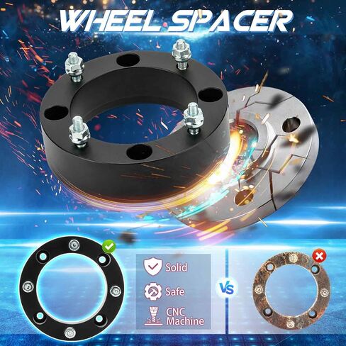 TadaMark 4x156 Wheel Spacers 1in Wheel Adapters Forged 4 Lugs fit for Kawasaki 300B Lakota 250 Mojave XT 250 Tecate Polaris Diesel Sportsman Ranger Xplorer RZR 131mm Bore with 3/8"-24 Studs 4pcs in Saudi Arabia