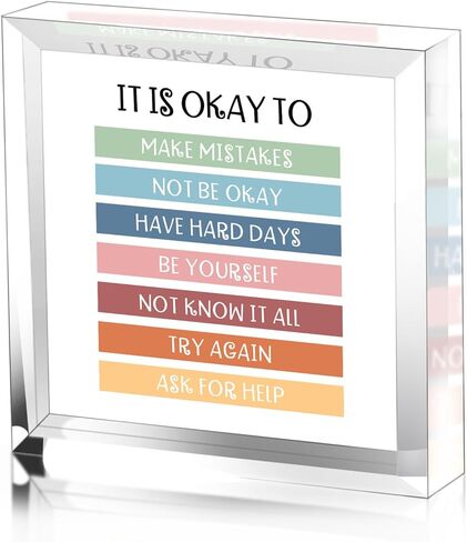 Inspirational Quotes homeschool supplies - It Is Okay To Be Yourself Boho Classroom Decor - Affirmations Gift, Educational Quotes Decorations Teacher Supplies in Kuwait