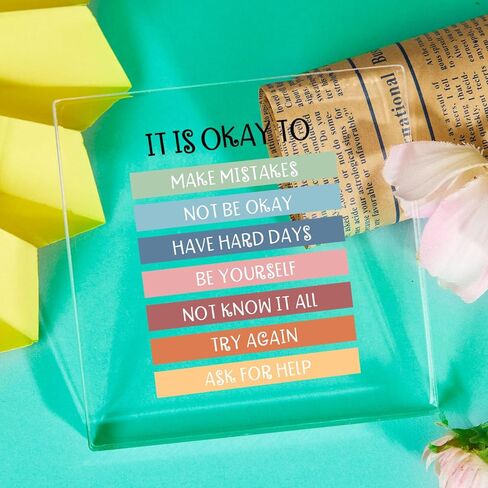 Inspirational Quotes homeschool supplies - It Is Okay To Be Yourself Boho Classroom Decor - Affirmations Gift, Educational Quotes Decorations Teacher Supplies in Kuwait