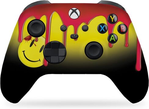وحدة تحكم DreamController Watchmen Blooody Emoji Custom X-box اللاسلكية المتوافقة مع X-box One/X-box Series X/S مخصصة بفخر في الولايات المتحدة الأمريكية مع طباعة HYDRODIP دائمة (ليست مجرد بشرة) (MODDED) in Kuwait