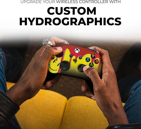 وحدة تحكم DreamController Watchmen Blooody Emoji Custom X-box اللاسلكية المتوافقة مع X-box One/X-box Series X/S مخصصة بفخر في الولايات المتحدة الأمريكية مع طباعة HYDRODIP دائمة (ليست مجرد بشرة) (MODDED) in Kuwait