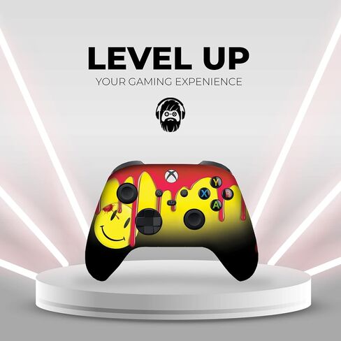 وحدة تحكم DreamController Watchmen Blooody Emoji Custom X-box اللاسلكية المتوافقة مع X-box One/X-box Series X/S مخصصة بفخر في الولايات المتحدة الأمريكية مع طباعة HYDRODIP دائمة (ليست مجرد بشرة) (MODDED) in Kuwait