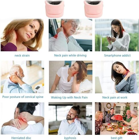 MAIDETA دعامة عنق الرحم من شركة Healthy Lab Co للشخير والنوم طوق عنق الرحم من الفوم الناعم للنساء والرجال (وردي) in Saudi Arabia