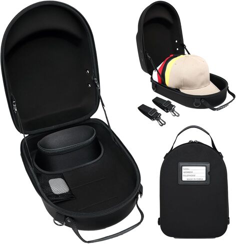 حافظة قبعة SunForMorning، لتخزين قبعات البيسبول مع مقبض حمل وحزام كتف، منظم القبعة يحمي ما يصل إلى 6 قبعات، مثالية للجولف والبيسبول in Kuwait