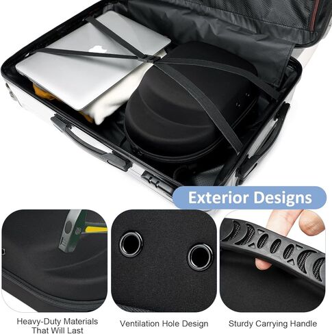 حافظة قبعة SunForMorning، لتخزين قبعات البيسبول مع مقبض حمل وحزام كتف، منظم القبعة يحمي ما يصل إلى 6 قبعات، مثالية للجولف والبيسبول in Kuwait