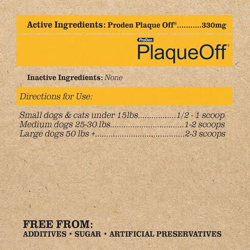 مسحوق دكتور بول برودن بلاك أوف للحيوانات الأليفة - العناية بأسنان القطط والكلاب - مزيل طبيعي للجير والبلاك لأسنان الكلاب ولثتها - إضافات غذائية للعناية بأسنان القطط - مكمل غذائي لصحة الفم للحيوانات الأليفة - 60 جم، أبيض in Kuwait