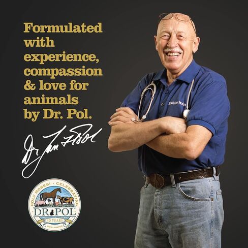 مسحوق دكتور بول برودن بلاك أوف للحيوانات الأليفة - العناية بأسنان القطط والكلاب - مزيل طبيعي للجير والبلاك لأسنان الكلاب ولثتها - إضافات غذائية للعناية بأسنان القطط - مكمل غذائي لصحة الفم للحيوانات الأليفة - 60 جم، أبيض in Kuwait