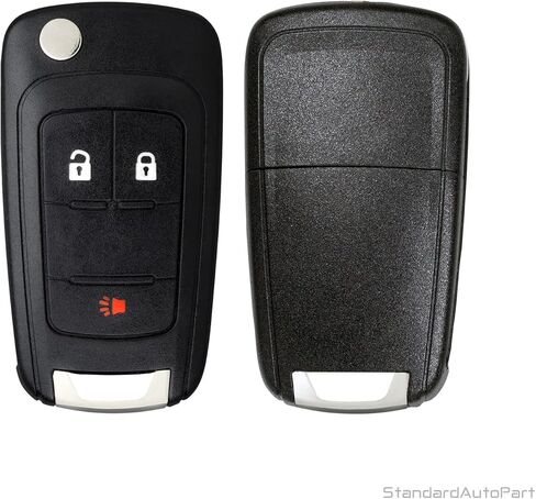 StandardAutoPart Car Keyless Entry Remote flip Key [ Shell CASE ] Compatible with Chevrolet Equinox Sonic Spark Trax GMC Terrain Buick Encore OHT01060512 (Shell Case) in Saudi Arabia