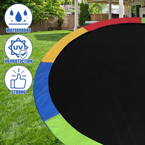 Trampoline Replacement Safety Pad, 14ft Trampoline Spring Protective Cover Round EPE Pearl Cotton Trampoline Mat Waterproof Accessories No Holes for Pole in Saudi Arabia