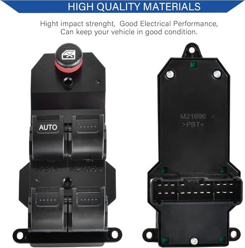 مفتاح نافذة رئيسي لجانب السائق لسيارة Honda Civic 2001-2005، Honda CR-V 2002-2006، استبدل OE #35750-S9A-305 in Kuwait