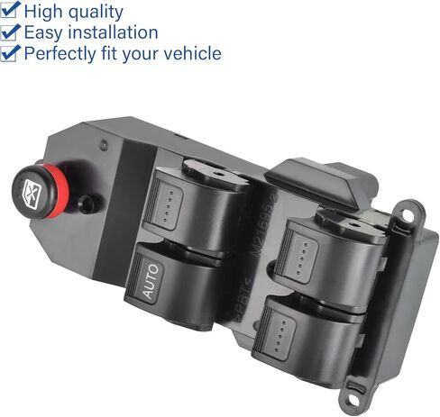 مفتاح نافذة رئيسي لجانب السائق لسيارة Honda Civic 2001-2005، Honda CR-V 2002-2006، استبدل OE #35750-S9A-305 in Kuwait