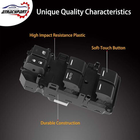 Master Power Window Switch Front Left Driver Side | for 2008-2012 Honda Accord | Replaces# 35750-TB0-H01, 35750-TBD-H13, 35750-TA0-A02 in Saudi Arabia