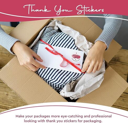 شكرًا لك على دعم ملصقات أعمالي الصغيرة مقاس 2 بوصة، ملصقات شكرًا لك على التغليف، ملصق شكرًا لك على الأعمال الصغيرة بتصميم ألوان مائية، 500 لفة مقاومة للماء in Kuwait