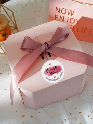 شكرًا لك على دعم ملصقات أعمالي الصغيرة مقاس 2 بوصة، ملصقات شكرًا لك على التغليف، ملصق شكرًا لك على الأعمال الصغيرة بتصميم ألوان مائية، 500 لفة مقاومة للماء in Kuwait