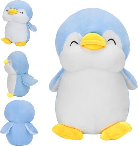 Plushies Penguin Stuffed Animal Toys,Fat Penguin Plush Doll Boy Girl Girlfriend Valentine's Day Gift Cute Pillow (Grey,9.8in) in Saudi Arabia