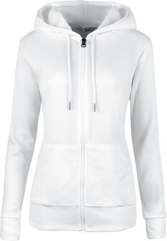 Regular Fit Women's Casual Full-Zip Hoodie Lightweight Long Sleeve Sweatshirt Casual Jacket with Pocket in Saudi Arabia