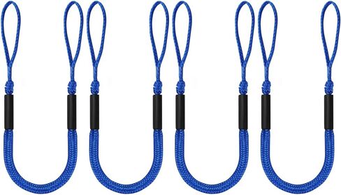 Bungee Dock Lines for Boats Marine Mooring Lines Boat Rope for Docking Accessories for Jet Ski, PWC, Pontoon, Kayak, SeaDoo, WaveRunner (Black-2 Pack) in Saudi Arabia