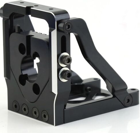 حامل المحرك الأمامي RC 7760 مناسب لـ TRAXXAS 1/5 X-Maxx 6S، X-Maxx 8S، 1/6 XRT 8S Monster Truck، جزء ترقيات محرك من سبائك الألومنيوم، سيارة التحكم عن بعد سريعة الإصدار (أسود) in Kuwait