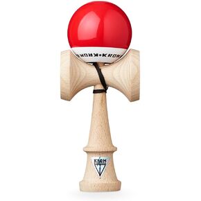 KROM - Kendama Toy POP LOL Red - High Wood Quality - Extra Strong - for Beginner and Pro - Gift Pack : Extra String + Stickers in Kuwait