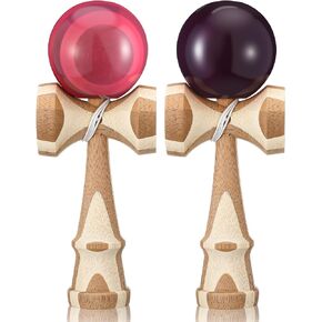 2 Pack Kendama Solid Wood Ball Cup for 14+ Teens, Red,Blue in Kuwait