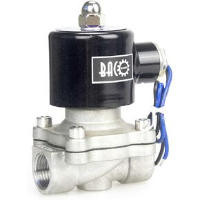BACOENG 1/2" DC12V NPT Stainless Steel Normally Closed Electric Solenoid Valve in Kuwait