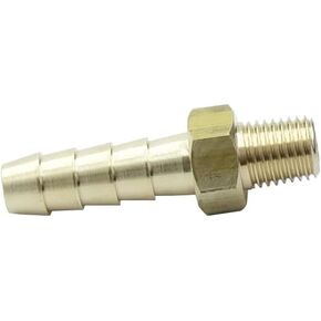 Hardware 2 Pcs Brass Hose Fitting, Connector, Barbed Adapter 1/4'' Barb x 1/16 NPT Male Pipe( Thread O.D: 0.29'') in Saudi Arabia
