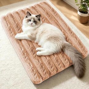 Cat Bed for Indoor Cats Self Warming Plush Dog Mat 23.6"x15.7" Grey in Kuwait
