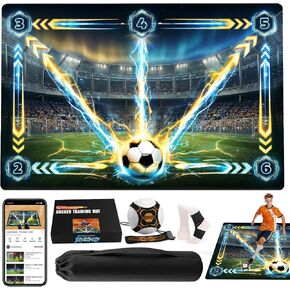 Soccer Training Mat with Video Drills for Beginners & Youth, 35.4 x 23.6 In in Kuwait