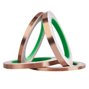 Copper Foil Tape (1inch X 66 FT) with Dual Conductive Adhesive Copper Tape for Guitar, Electrical Repairs, Arts & Crafts, Stained Glass, Paper Circuits, Soldering, Grounding, Home Decor in Saudi Arabia