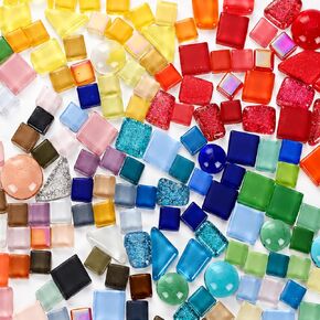 2.4 lb Flower Mosaic Tiles for Crafts, Multicolor Ceramic Petal in Kuwait