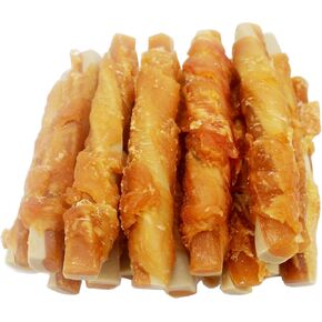 Dog Treats Chews Rawhide Free Chicken Wrapped Cod Sticks for Puppy Training Snacks Dog Chews Treats 2lb in Kuwait