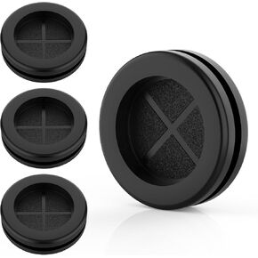 Firewall Rubber Grommets 2-1/8" ID 2-1/2" Drill Hole Double-Sided Hole Plugs for Wire Protection - 4 PCS in Saudi Arabia