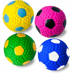 HOLYSTEED 2" Squeaky Dog Toys for Small Dogs, Mini Breed, Latex Soccer Ball in Saudi Arabia