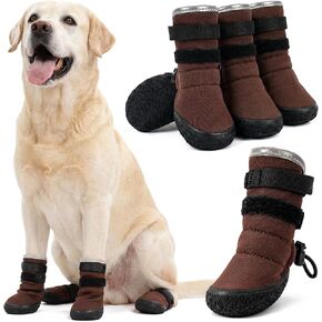 Kuoser Dog Boots, Waterproof Anti-Slip Dog Shoes with Adjustable Straps in Saudi Arabia