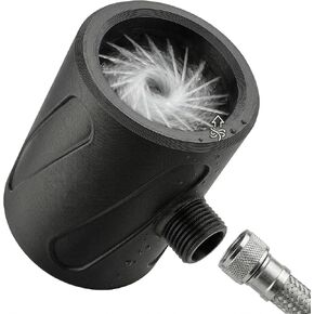 Lil' Bro 360 Ring Shower Wand - The Ultimate Undercarriage Power Washer for Men & Pets - 360 Inward Vortex Hygiene Wand - Fits Standard Shower Hoses (Gray-Small) in Kuwait