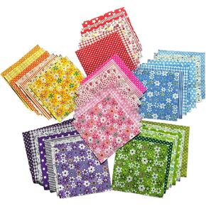 Cotton Quilting Fabric Squares, 42 Piece, 5x5 Inch, Pre-Cut in Kuwait