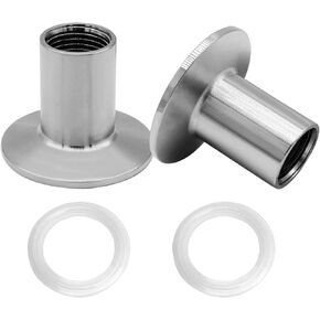 Stainless Steel Sanitary Pipe Fitting 1/2" NPT Male Thread to 1.5" Tri Clamp 50.5mm Ferrule OD Sanitary Home Brew Adapter Connector (pack of 2) in Kuwait