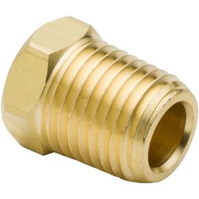 Hex Plug, 1/4" NPT Male, Solid Brass Pipe Fitting, Pack of 5 in Saudi Arabia