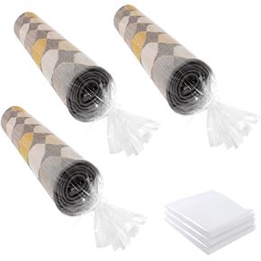 3 Count Giant Plastic Rug Storage Bag 26"W x 130"L Carpet Storage Bags Fits Rug up to 9'x12' Perfect for Indoor Outdoor Carpet Storage, Moving and Shipping in Saudi Arabia